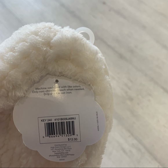 FREE if bundled Cream slipper sock with pink bow NWT - Picture 8 of 8